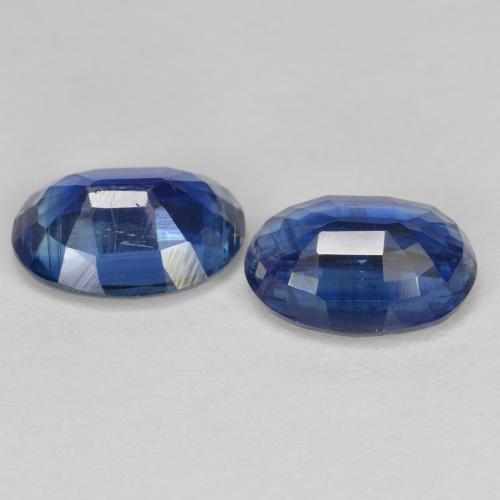 3.07天然蓝晶石，椭圆形切割，8.1×6.1毫米，SI
