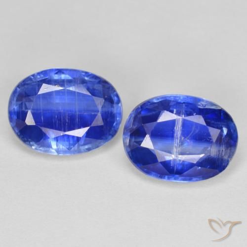 2.98ctw 天然 Top Blue 蓝晶石, 椭圆形, SI