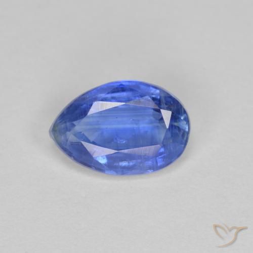0.81ct 天然 中号海军蓝 蓝晶石, 梨形, SI