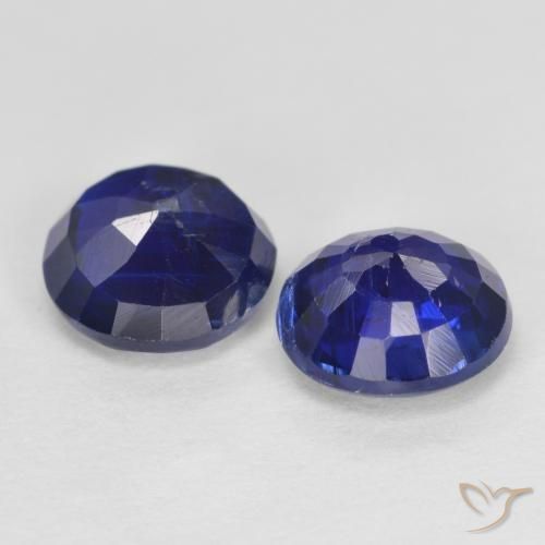 2.10天然蓝晶石，圆形切割，6.28毫米，SI