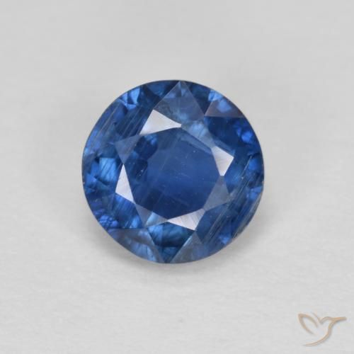1.02ct 天然 海军蓝 蓝晶石, 圆形的, VS-SI