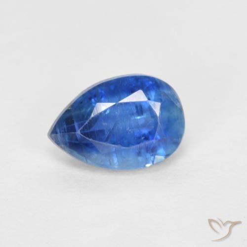 0.89ct 天然 亮蓝色 蓝晶石, 梨形, SI