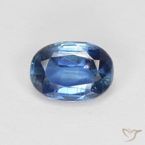 1.18ct 天然 海军蓝 蓝晶石, 椭圆形, SI