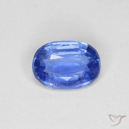 0.84ct 天然 中号海军蓝 蓝晶石, 椭圆形, VS