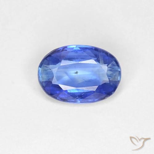 0.89ct 天然 中号海军蓝 蓝晶石, 椭圆形, VS