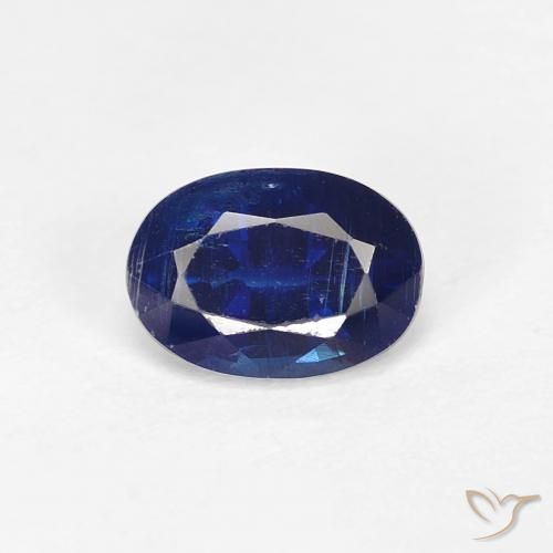 0.97ct 天然 海军蓝 蓝晶石, 椭圆形, VS