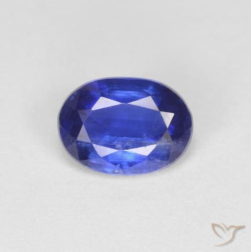 0.80ct 天然 海军蓝 蓝晶石, 椭圆形, VS-SI