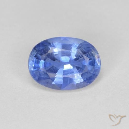 0.89ct 天然 浅蓝色 蓝晶石, 椭圆形, VS