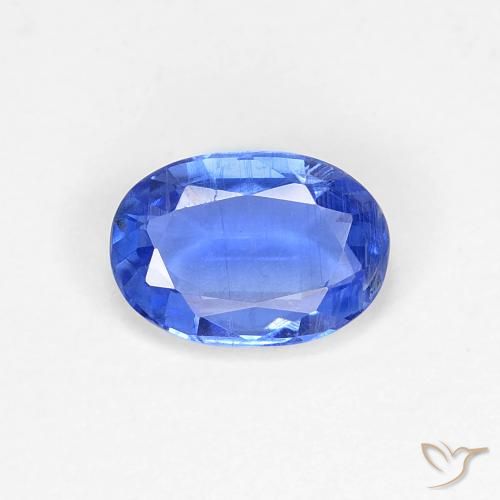 0.84ct 天然 深蓝色 蓝晶石, 椭圆形, VS