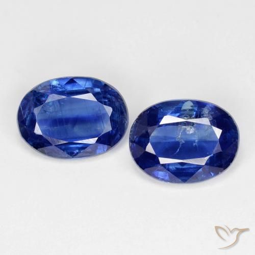 2.93天然蓝晶石，椭圆形切割，8.2×6.1毫米，SI