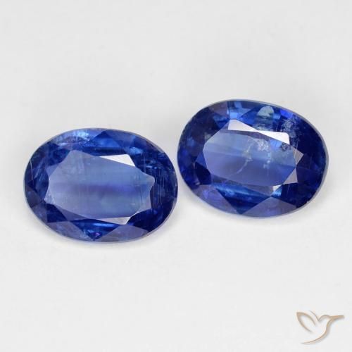 2.93天然蓝晶石，椭圆形切割，8.2×6.1毫米，SI
