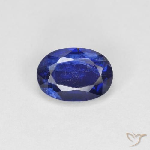 1.12ct 天然 暗蓝色 蓝晶石, 椭圆形, VS-SI