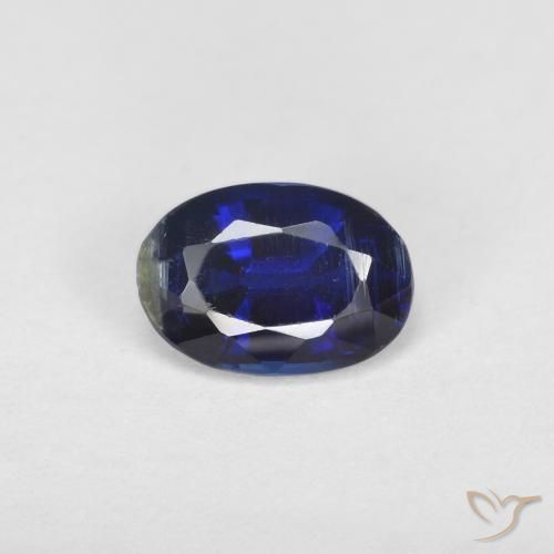 0.99ct 天然 非常深的蓝色 蓝晶石, 椭圆形, VS-SI