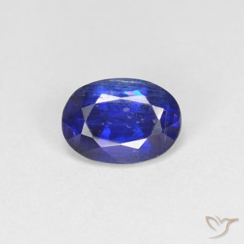 0.97ct 天然 暗蓝色 蓝晶石, 椭圆形, VS-SI