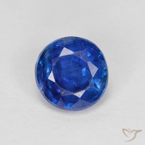 1.03ct 天然 浅海军蓝 蓝晶石, 圆形的, VS-SI