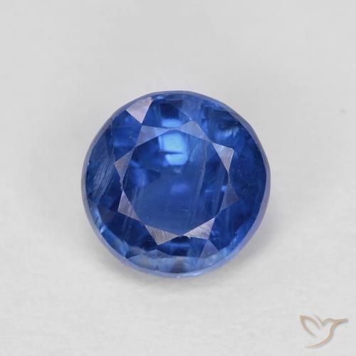 1.22ct 天然 海军蓝 蓝晶石, 圆形的, VS-SI