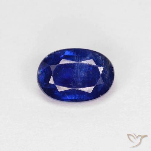 0.98ct 天然 浓海军蓝 蓝晶石, 椭圆形, VS-SI