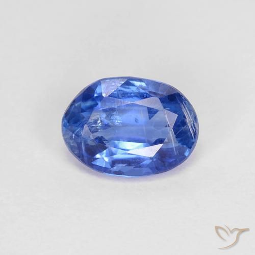 1.00ct 天然 深蓝色 蓝晶石, 椭圆形, SI