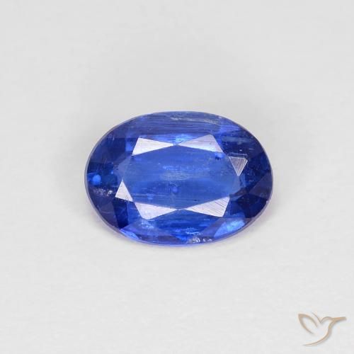 0.85ct 天然 暗蓝色 蓝晶石, 椭圆形, VS-SI