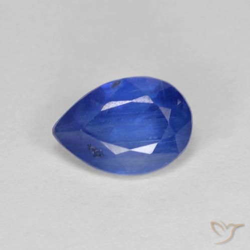 1.37ct 天然 海军蓝 蓝晶石, 梨形, SI