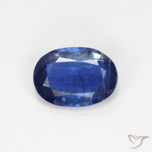0.91ct 天然 暗蓝色 蓝晶石, 椭圆形, VS-SI