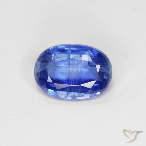 0.89ct 天然 深蓝色 蓝晶石, 椭圆形, VS-SI