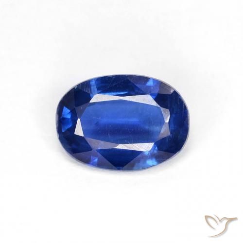0.89ct 天然 海军蓝 蓝晶石, 椭圆形, VS