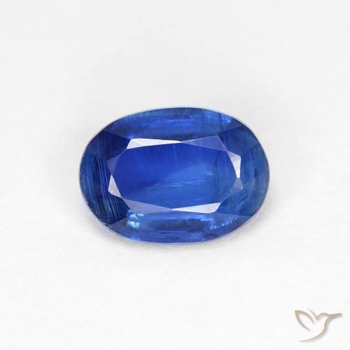 1.00ct 天然 暗蓝色 蓝晶石, 椭圆形, VS-SI