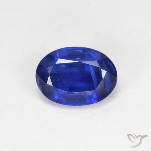 1.26ct 天然 暗蓝色 蓝晶石, 椭圆形, VS-SI