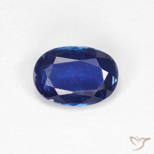 0.99ct 天然 浓海军蓝 蓝晶石, 椭圆形, VS