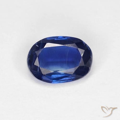 0.98ct 天然 深蓝色 蓝晶石, 椭圆形, VS