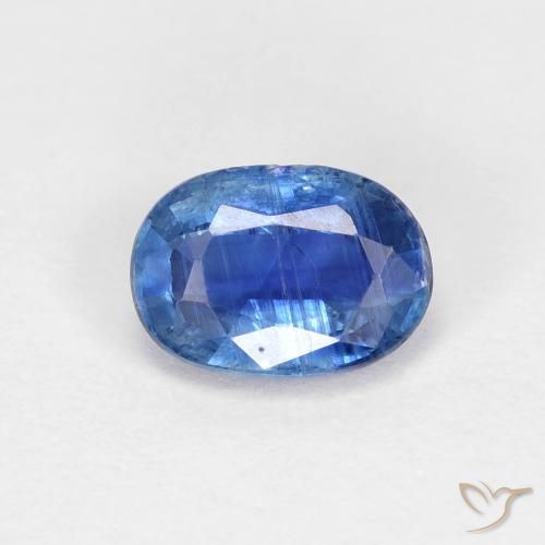 0.96ct 天然 亮蓝色 蓝晶石, 椭圆形, VS