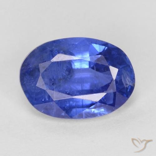 0.91ct 天然 暗蓝色 蓝晶石, 椭圆形, SI