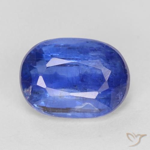 1.13ct 天然 暗蓝色 蓝晶石, 椭圆形, SI