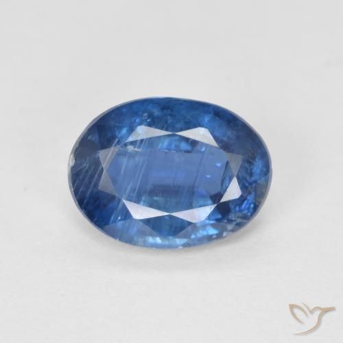 1.38ct 天然 海军蓝 蓝晶石, 椭圆形, SI