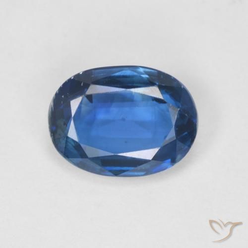 1.50ct 天然 海军蓝 蓝晶石, 椭圆形, SI