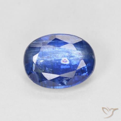 1.67ct 天然 暗蓝色 蓝晶石, 椭圆形, SI