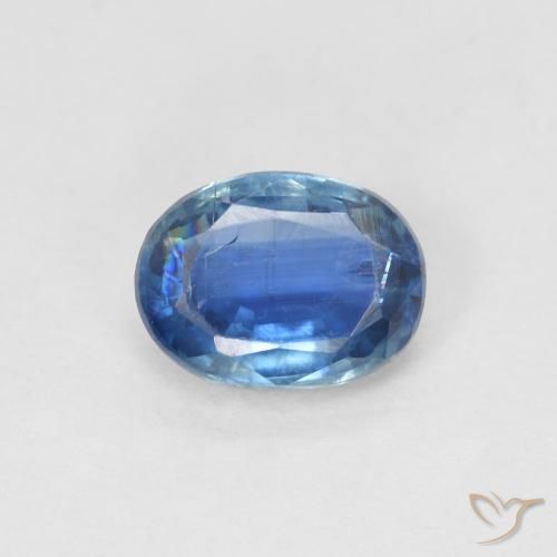 1.00ct 天然 海军蓝 蓝晶石, 椭圆形, SI