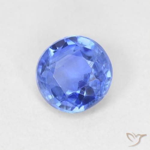 0.62ct 天然 浅海军蓝 蓝晶石, 圆形的, VS-SI