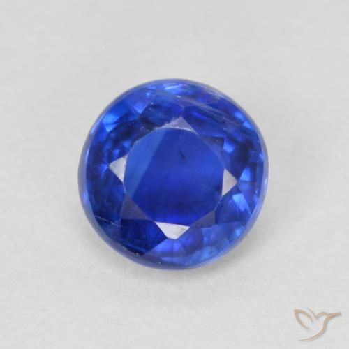 0.70ct 天然 暗蓝色 蓝晶石, 圆形的, VS-SI