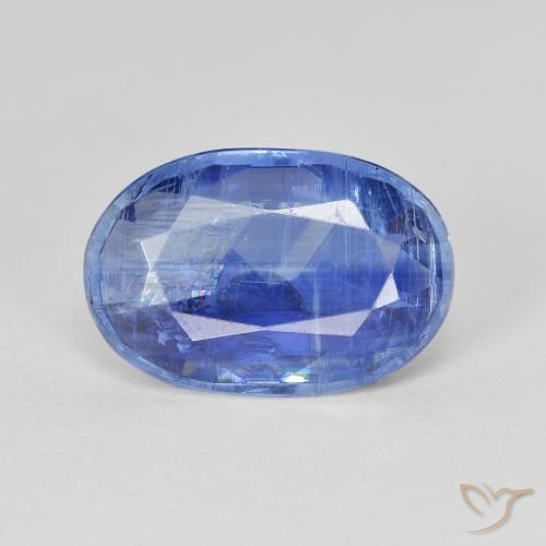 4.80ct 天然 中深蓝 蓝晶石, 椭圆形, SI