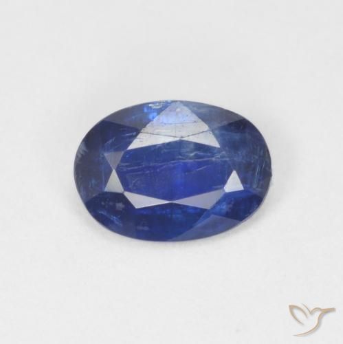 0.74ct 天然 海军蓝 蓝晶石, 椭圆形, SI