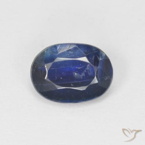 0.96ct 天然 深蓝色 蓝晶石, 椭圆形, SI