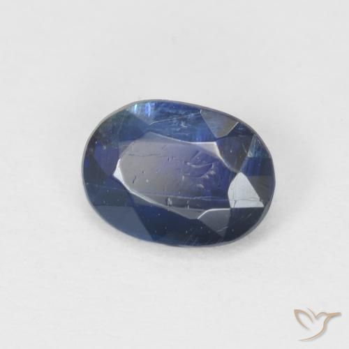 0.96克拉天然蓝晶石，椭圆形，SI