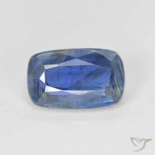 3.07ct 天然 暗蓝色 蓝晶石, 软垫, SI