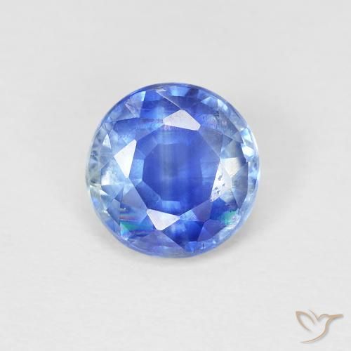 0.95ct 天然 淡蓝色 蓝晶石, 圆形的, SI