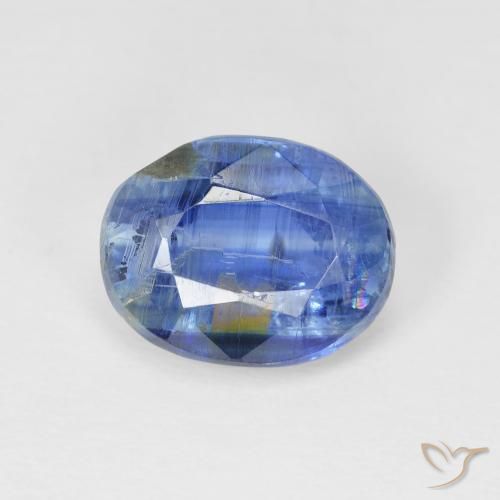 3.98ct 天然 暗蓝色 蓝晶石, 椭圆形, SI