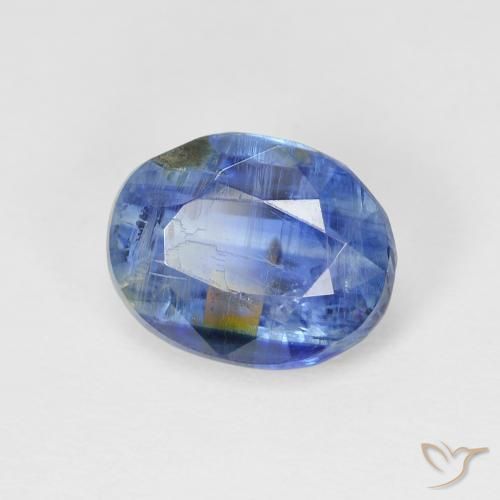 3.98克拉天然蓝晶石，椭圆形，SI