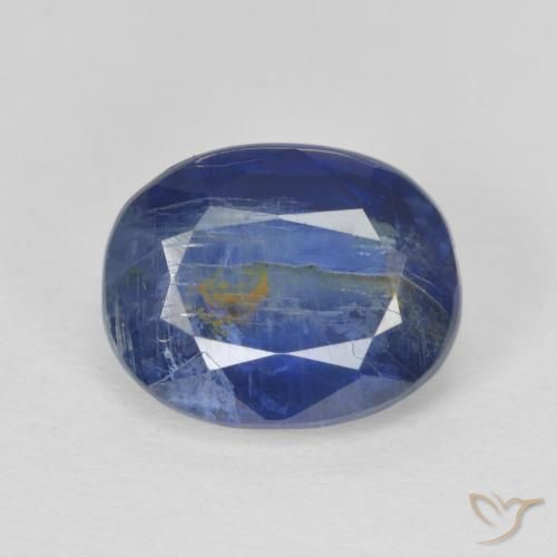 3.39ct 天然 海军蓝 蓝晶石, 椭圆形, SI