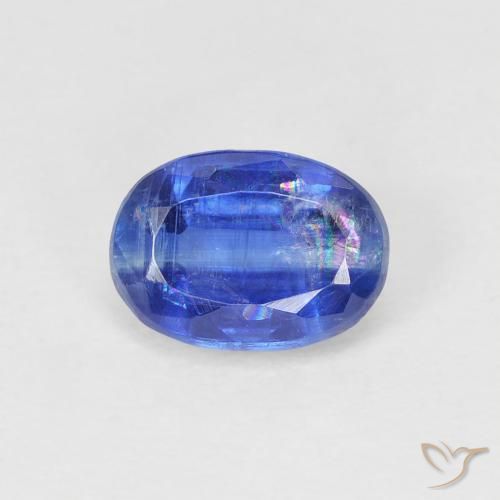 1.21ct 天然 暗蓝色 蓝晶石, 椭圆形, SI